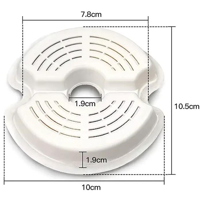 Fontaine d'eau filtres de remplacement au carbone pour fontaine à boire pour chat en acier inoxydabl