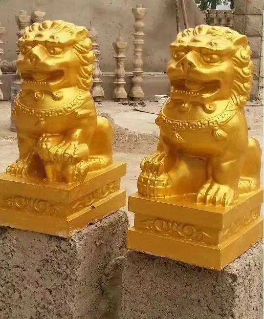 Sculpture de jardin en plein air, moule pour chien Fu en béton, moules pour statue de lion, moule pour animaux
