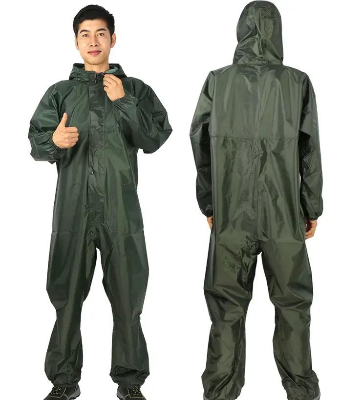 Salopette imperméable avec capuche pour le polissage des pierres et l'agriculture, vêtements de trav
