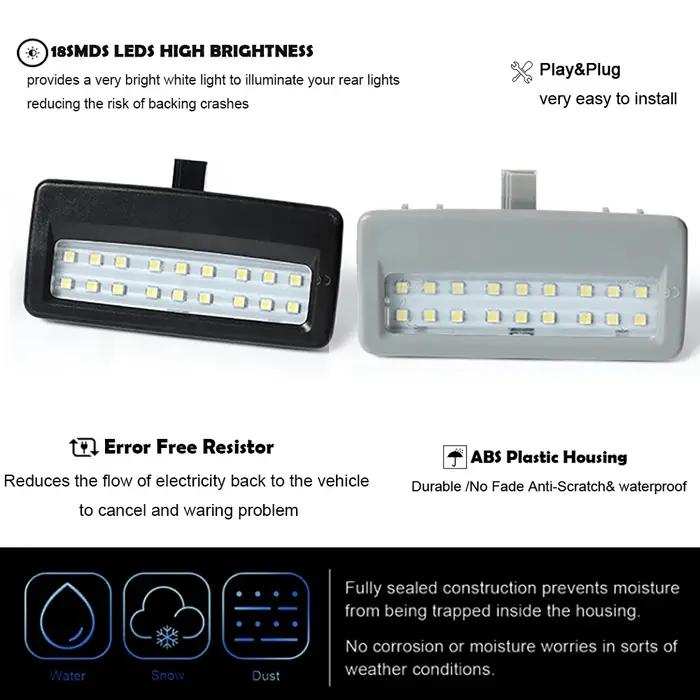 Pare-soleil intérieur LED pour miroir de vanité, 2 pièces, lumières pour BMW série 5 F07 F10 F11 sér