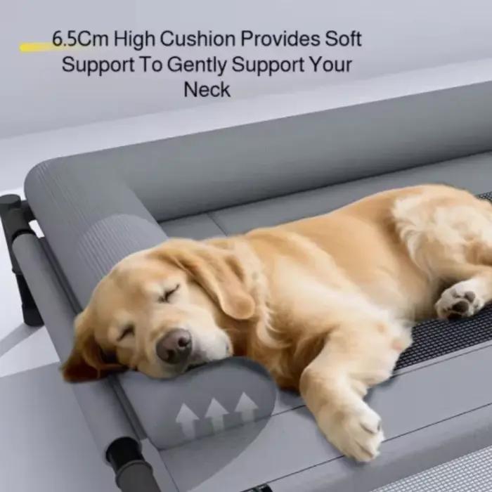 Lit de couchage rafraîchissant pour chien avec oreiller