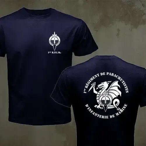France Para SAS 1st Marine Inperform Parachute Regiment Special Forces T-Shirt pour hommes
