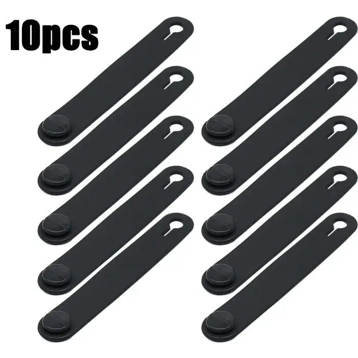 10 pièces bandes de caoutchouc de moto pour cadre de fixation attaches de câble câbles de faisceau de câblage accessoire