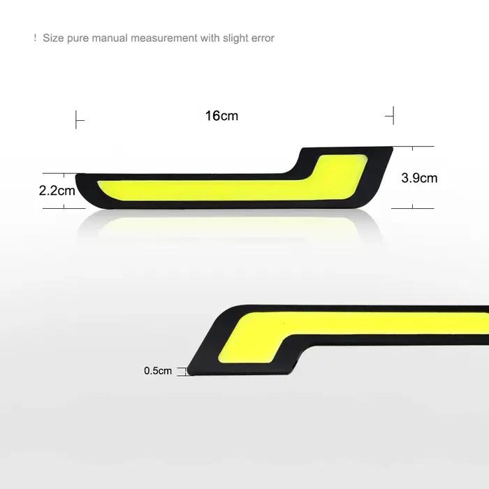 NLpearl 1 paire 12V COB DRL LED feux de jour pour voiture tout-terrain SUV Auto LED conduite externe
