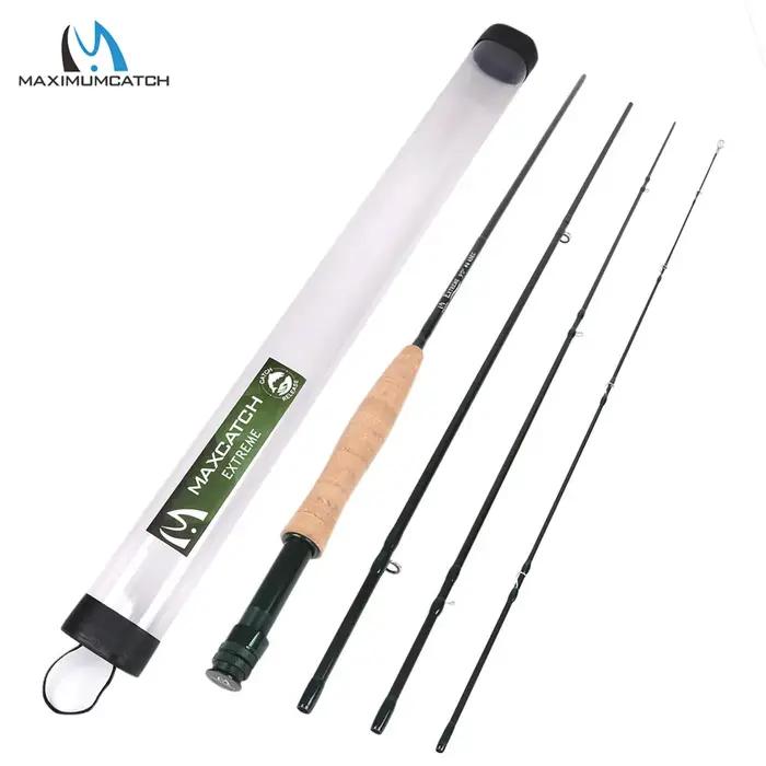 Canne à mouche Maximumcatch Extreme 8.4ft-10ft carbone medium fast 3-10wt pour pêche