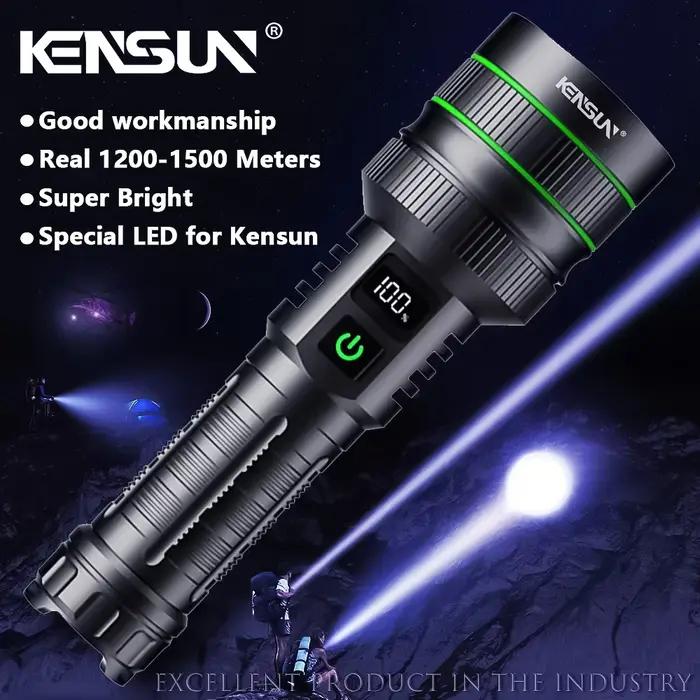 Lampe de poche LED la plus puissante à longue portée, Zoomable, torche de Camping, batterie 26650 in