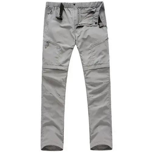 Pantalon de randonnée imperméable homme 2024 - Short pour trekking et camping en montagne