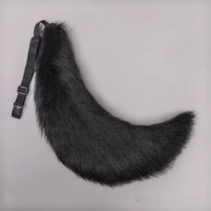 Anime COS chat queue de renard en peluche Cosplay Costumes grandes queues chien queue en fourrure jeu de rôle accessoires de spectacle de fête queue de fourrure pour les femmes