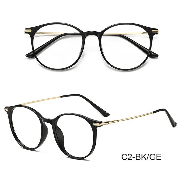 CAIDERONI classique cercle titane montures optiques Anti-lumière bleue lunettes de lecture femmes et hommes myopie perso