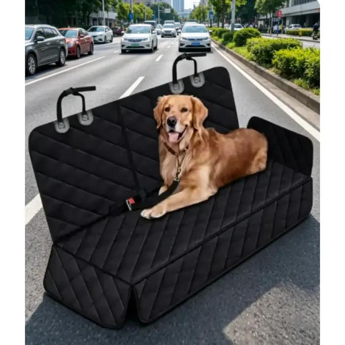 Housse de siège de voiture imperméable pour chien avec accoudoir central