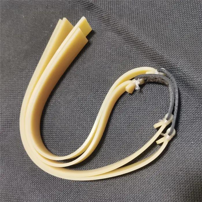 Bande de caoutchouc accessoires de fronde de chasse en plein air 3 pièces 1.5mm 2mm de large bande d