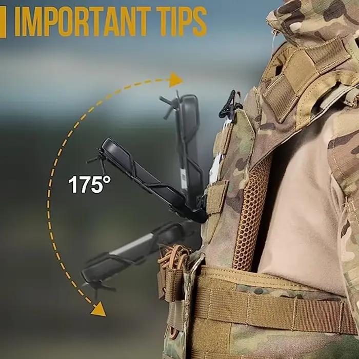 Porte-téléphone tactique ONETIGRIS pour gilet pare-balles, support universel 4.7"-6.7" chasse airsoft
