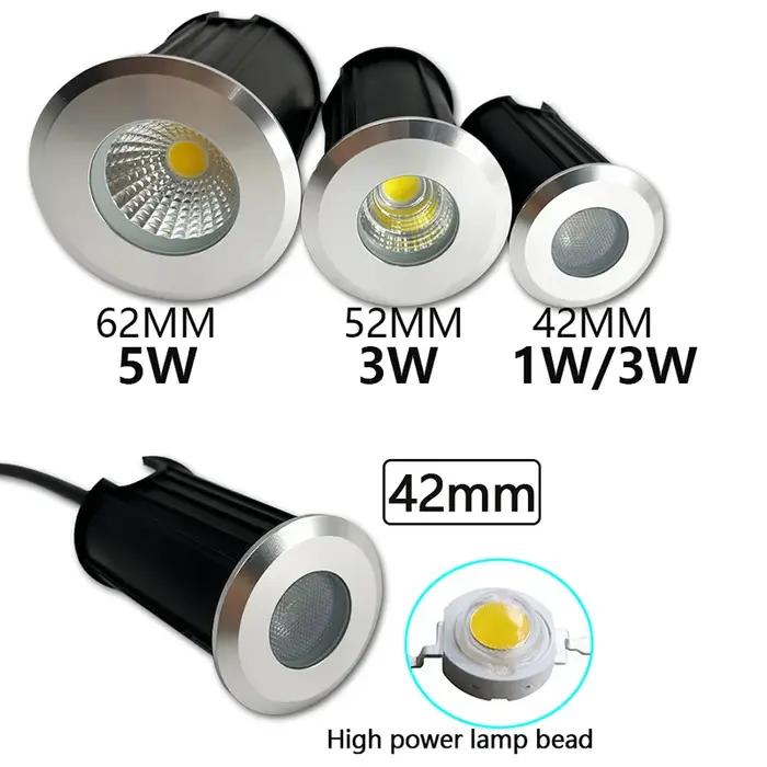 5W 3W 1W Imperméable A MENÉ LA Lumière Souterraine Sol Extérieur Chemin de Jardin Sol Enterré Cour S