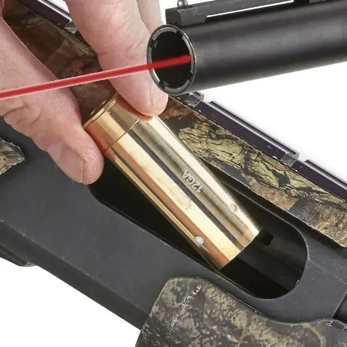 Fusil de chasse Laser à points rouges en laiton 12GA 20GA 5.45x39 7.62x39 9mm.308 22LR, collimateur d'alésage, portée de visée
