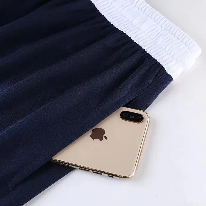Short de course pour hommes, basket-ball, haute qualité, taille élastique, 2 couleurs, vêtements de
