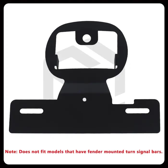 Support de plaque d'immatriculation de moto pour Harley FLHTK (2015-2019)/FLHTKL (2014-2021)/FLHTCUI