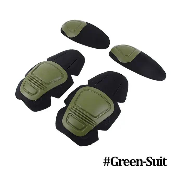 Protections tactiques genoux et coudes camouflées pour hommes activités plein air chasse et randonnée