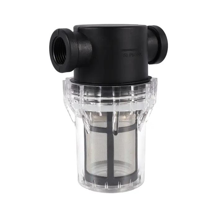 Filtre Fileté Femelle et Mâle en Acier Inoxydable, Préfiltre à 80 Mailles, Irrigation de Jardin, Aqu
