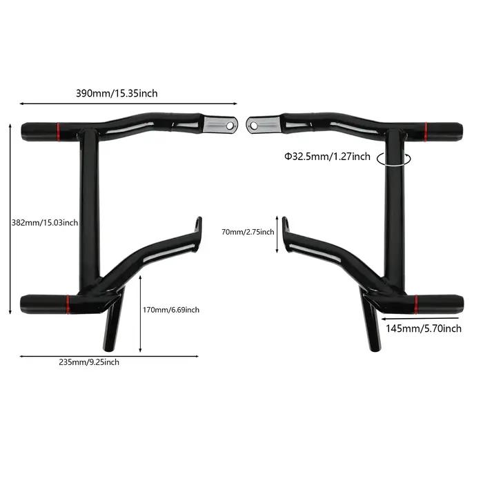 Pour harley-davidson Road Glide & Road King 2009-2025 course arrière deux barres boîte latérale Anti-chute barre de protection pour la sécurité des motos