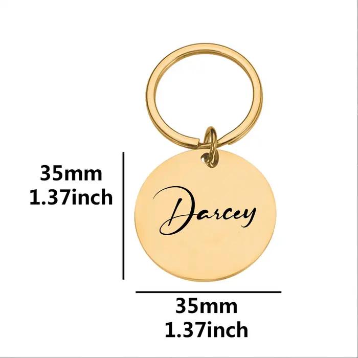 1 pièce - Plaque d'identification pour chien en acier inoxydable personnalisée avec gravure double face pour nom