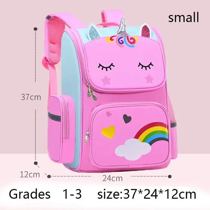 Sac à dos enfant pour fille licorne enfants Bookbag yeux arc-en-ciel sac d'école adolescente sac à dos pour voyager Moch