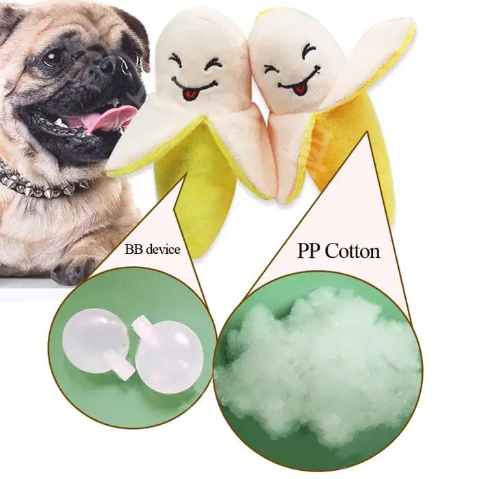 Jouets en peluche fruits pour chiens petits, banane pastèque, jouets de jeu pour chiots, accessoires pour animaux de compagnie, couleurs variées, jouets résistants aux morsures, heures de plaisir pour chiens