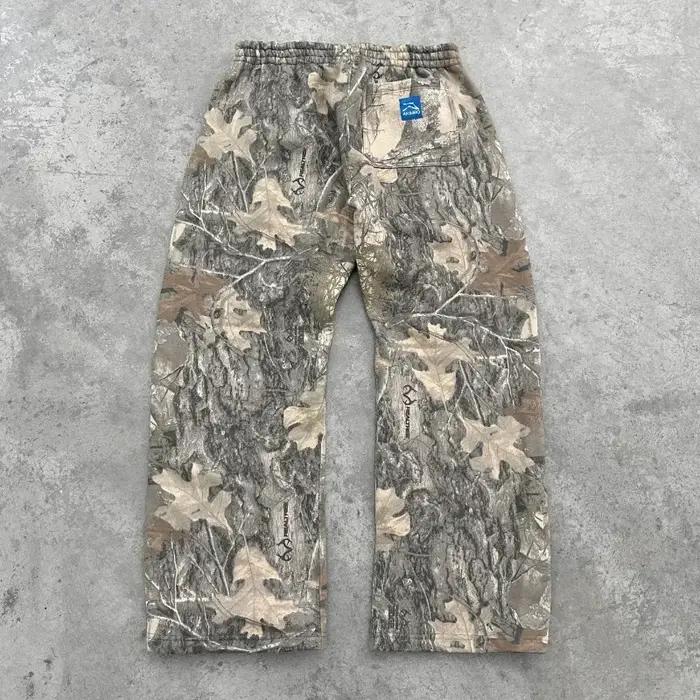 Pantalon baggy camouflage vintage sweatpants - Style streetwear chasse urbaine homme femme