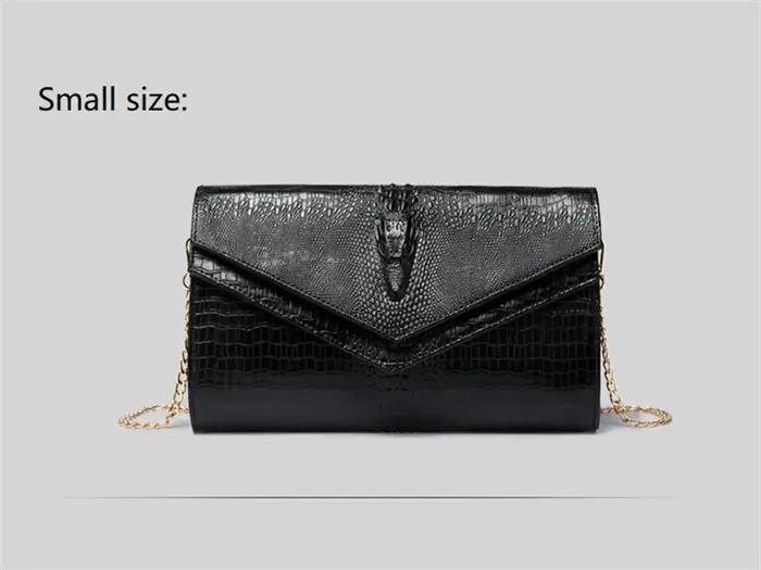 Alligator modèle femmes en cuir de vache pochette Patchwork Crocodile dames peau