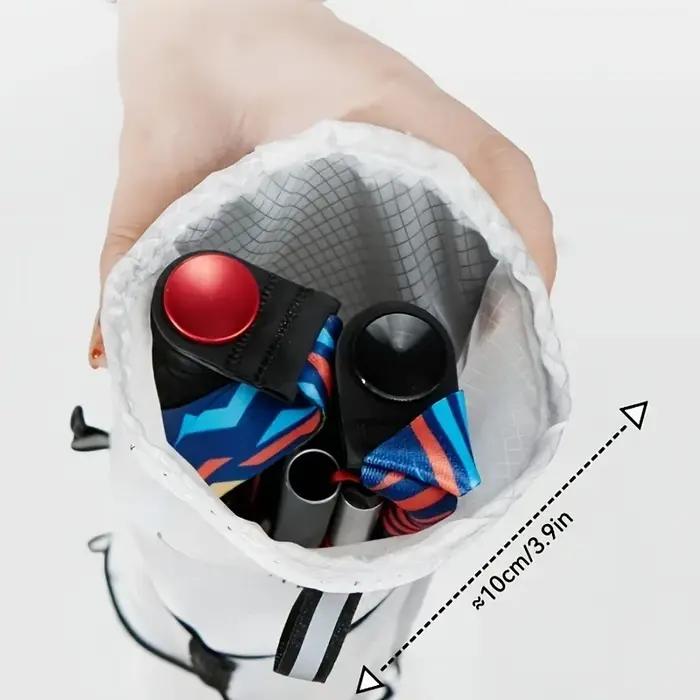Sac de transport léger imperméable pour bâtons de randonnée design Fish Bone Pocket Opening Tightening adaptable gilets sacs à dos cannes occassions spéciales randonnée alpinisme