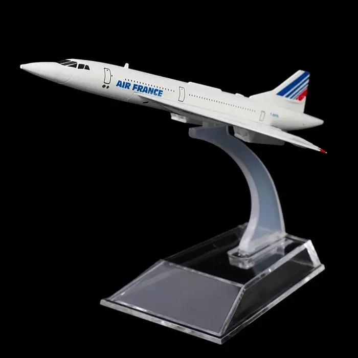 16cm 1:400 échelle Concorde Air France avion modèle avion de ligne alliage moulé sous pression modèle d'avion jouets Collection décor à la maison Miniatures
