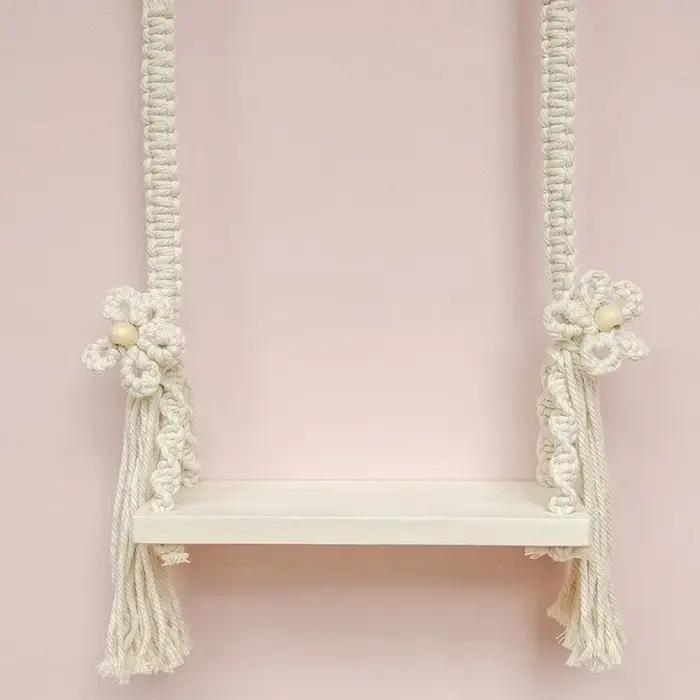 Accessoire photo en bois pour bébé unisexe 0-6 mois 7-12 mois 13-24 mois gris foncé menthe rouge corail balançoire meubles pour nourrissons