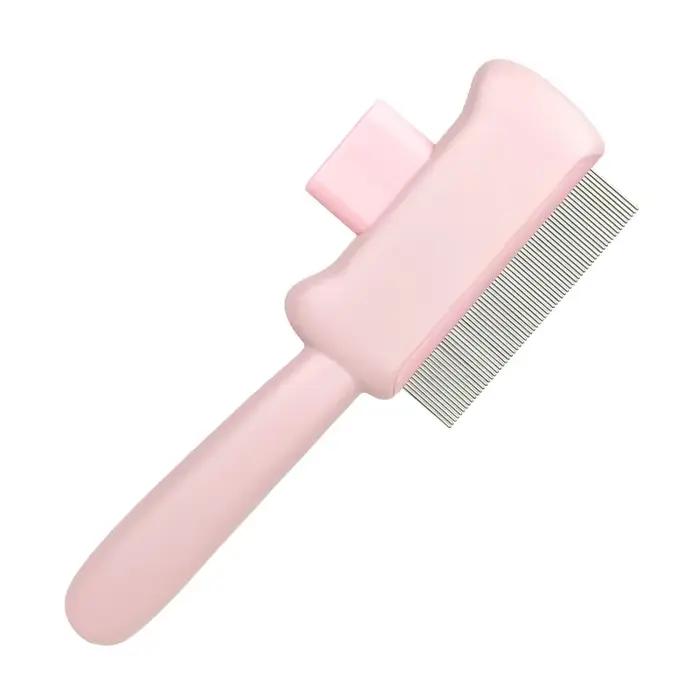 Brosse autonettoyante peigne d'épilation pour animaux de compagnie toilettage chat chien nœuds poils morts démêlage soins du pelage