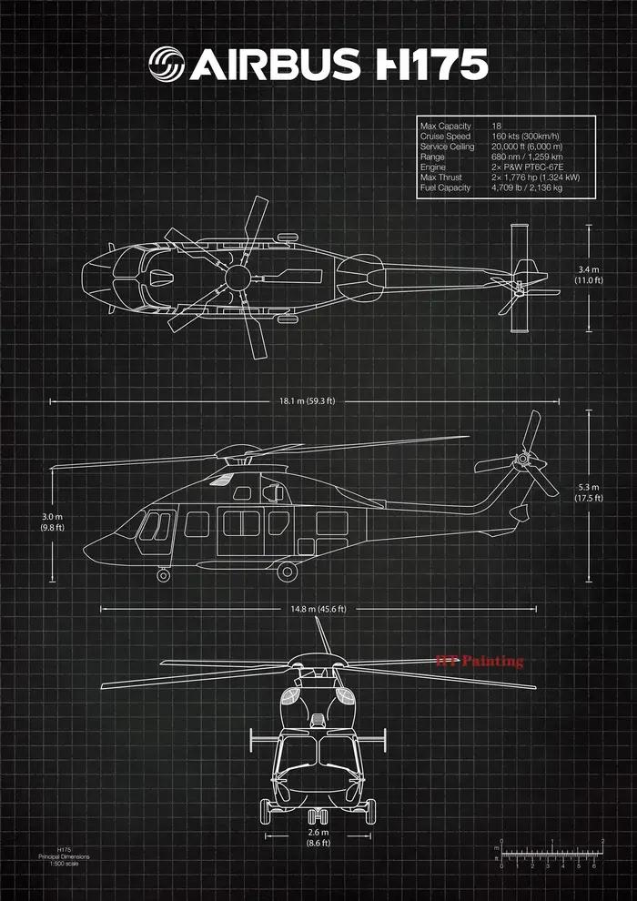 Air Force avion Airbus A-340 B-747 brevet imprime avion affiche Fighter Blueprint toile peinture mur Art gérer décor à la maison