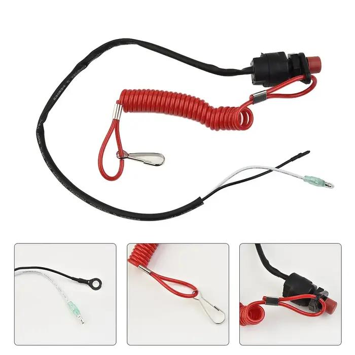 Dispositif de sécurité pour moteur de bateau interrupteur cordon de sécurité pour moteurs hors-bord sports nautiques sécurité marine protection embarcations
