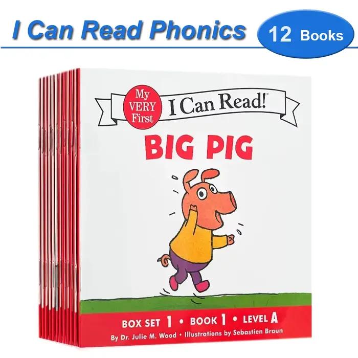 Je peux lire la phonétique 12 livres/ensemble mes très premiers livres d'images livre de poche d'histoire anglaise pour enfants enfants bébé lecture Montessori