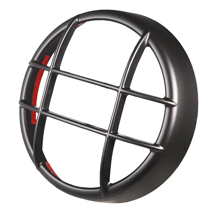 Couvercle de grille de phare arrière de moto noir mat