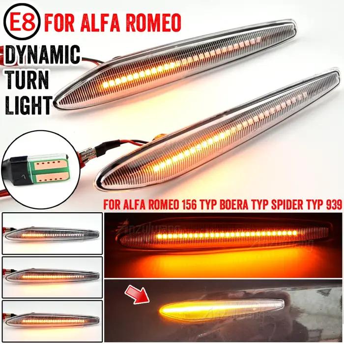 Clignotant dynamique Led pour Alfa Romeo 159 Sportwagon Brera Spider 939, marqueur latéral, 2 pièces