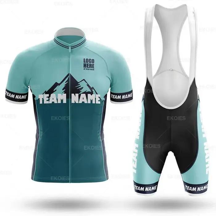 Maillot de cyclisme professionnel personnalisé avec nom de l'équipe de vélo