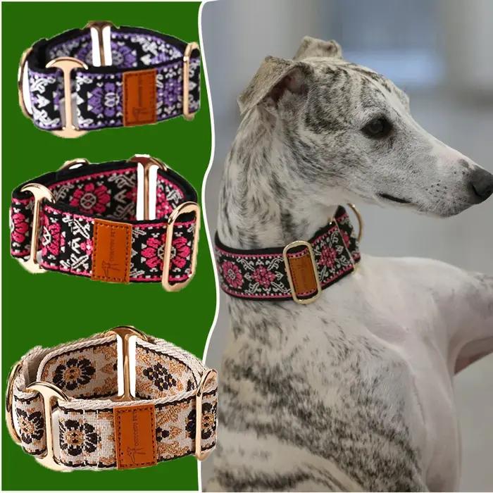 Collier de martingale ethnique chinois pour chiens, design unique, confortable et durable pour toutes les races et saisons