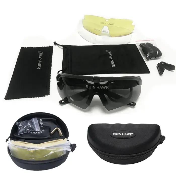 Lunettes tactiques avec monture pour myopes - Équipement militaire chasse airsoft montagne