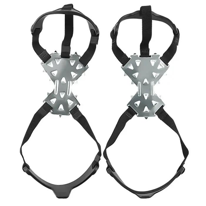 11 crampons à pointes pour bottes, chaussures de traction, pinces à glace, poignées à neige pour la neige, la randonnée, la pêche sur glace, l'alpinisme
