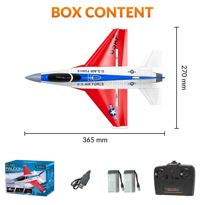 Avion de html F16 Falcon 2.4G 2CH RC avec Lumières Cool