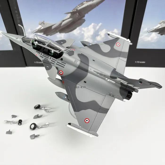 Moulé sous pression 1:72 échelle français Rafale B chasseur Simulation alliage métallique avion modèle Collection décoration cadeau camouflage Ver