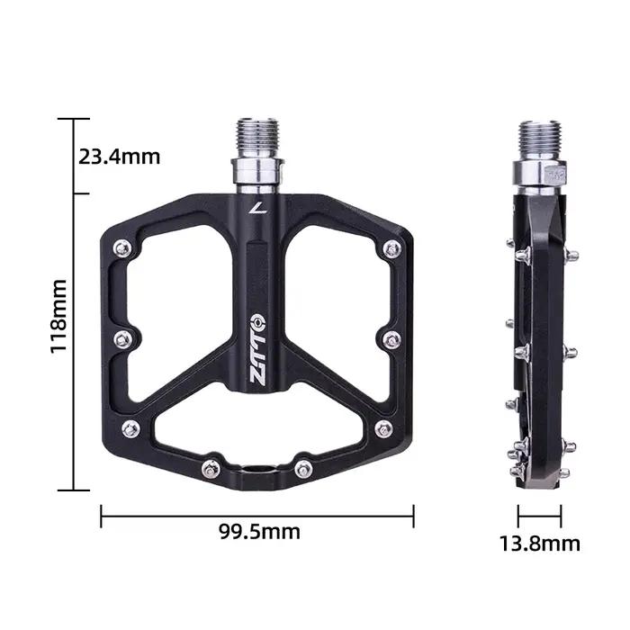 ZTTO vtt pédale plate ultralégère CNC alliage d'aluminium AM Enduro vélo roulements lisses 9/16 file