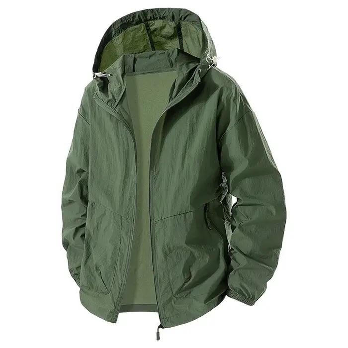 Veste de randonnée d'été UPF 50 + pour hommes, grande taille 8XL, imperméable, séchage rapide, coupe