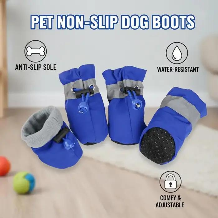 Bottes antidérapantes pour chiens, protection toute l'année, tissu pailleté, semelles caoutchouc antidérapantes, confort et sécurité pour chiens, occasions spéciales et quotidiennes