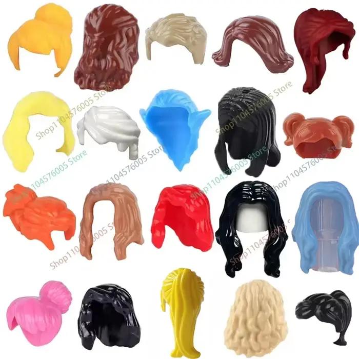 MOC – blocs de construction de cheveux bruns