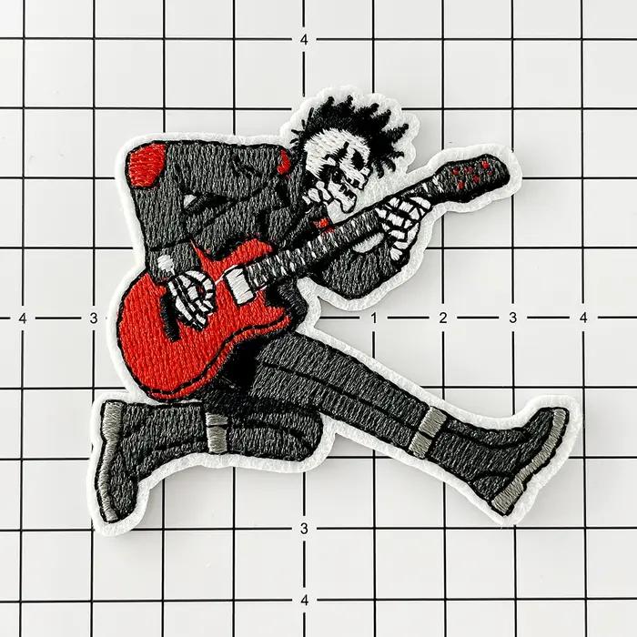 Patchs brodés en tissu pour groupe de rock punk, badges hippie thermocollants pour vêtements, autoco
