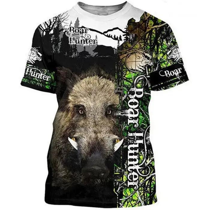 T-Shirt à Manches Courtes et Col Rond pour Homme