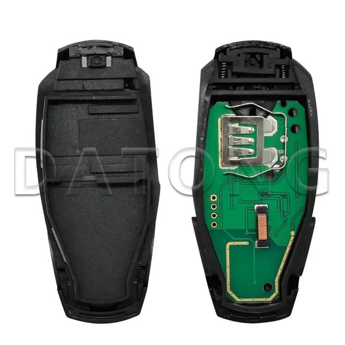 Datong World-Clé Télécommande Intelligente à 3 lèvent, Vierge, Puce pour VW, Volkswagen Touareg, 315